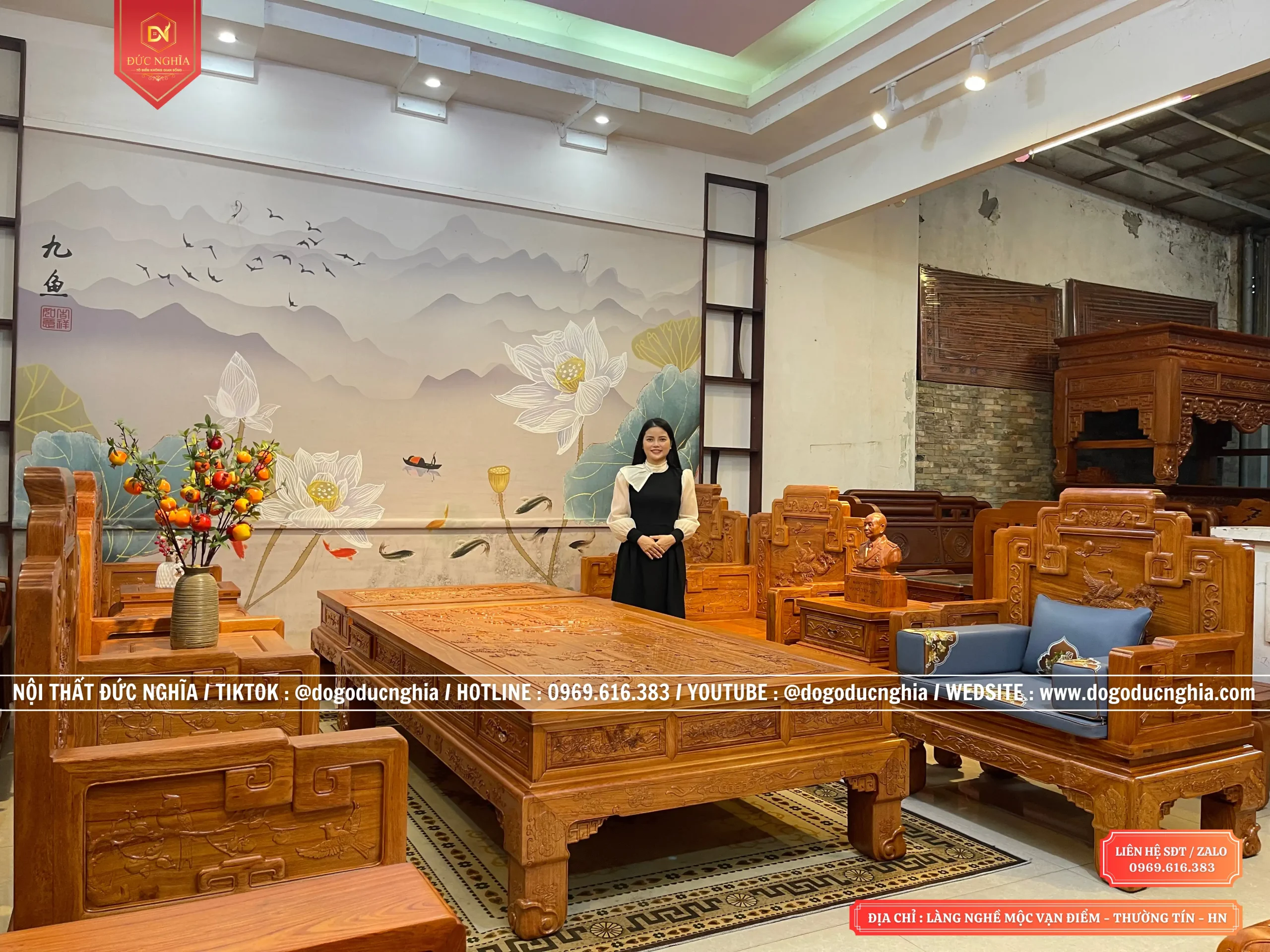 Bộ Ghế Triện Tranh Tùng Hạc Diên Niên Gỗ Hương Víp - Hàng Tiêu Chuẩn Xuất Khẩu (17)