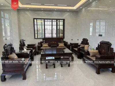 Bộ Ghế Như Ý Kim Tượng - Gỗ Tự Nhiên Cao Cấp