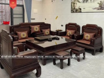 Bộ Ghế Sofa Gỗ Đẹp, Hiện Đại l Mộng Gỗ Cổ Truyền