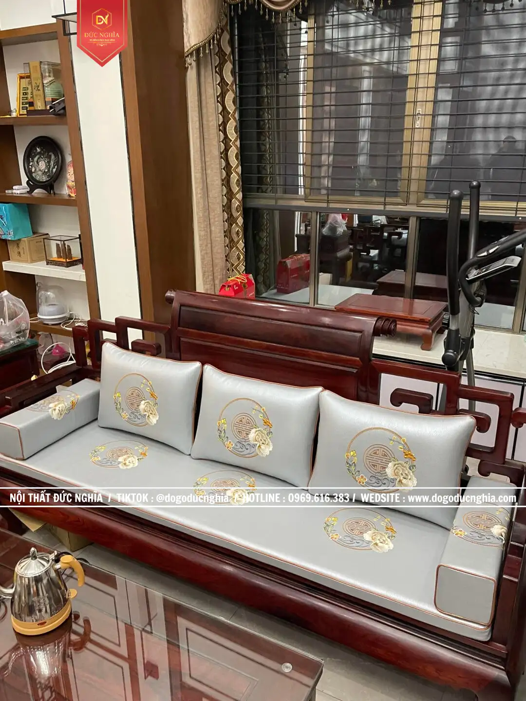 bộ ghế sơn thủy gỗ cẩm lai mộng tàu (3)